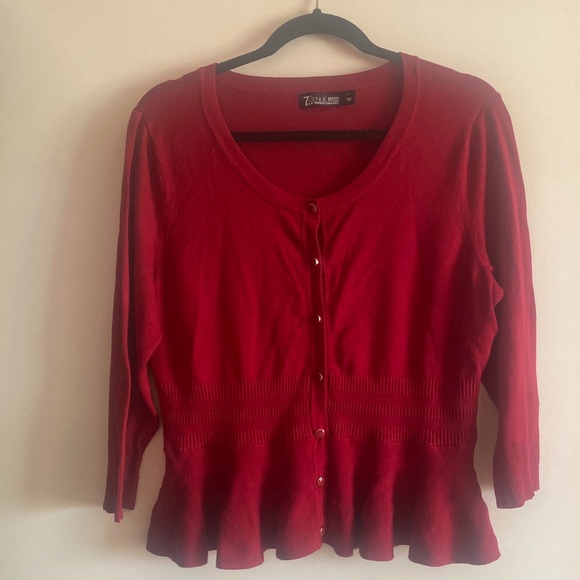 7th Avenue Red Sweater - Picture 1 of 8